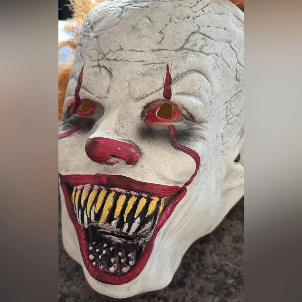 Halloween Mask IT Pennywise for Adults Clown Scary Costume Cosplay Party